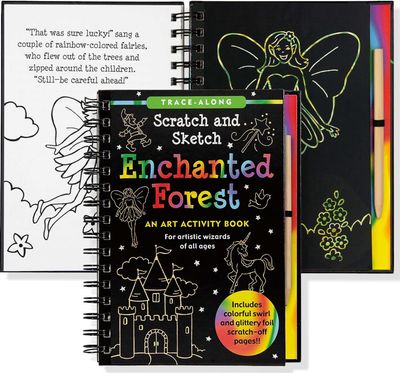 Scratch &amp; Sketch Book-Enchanted Forest