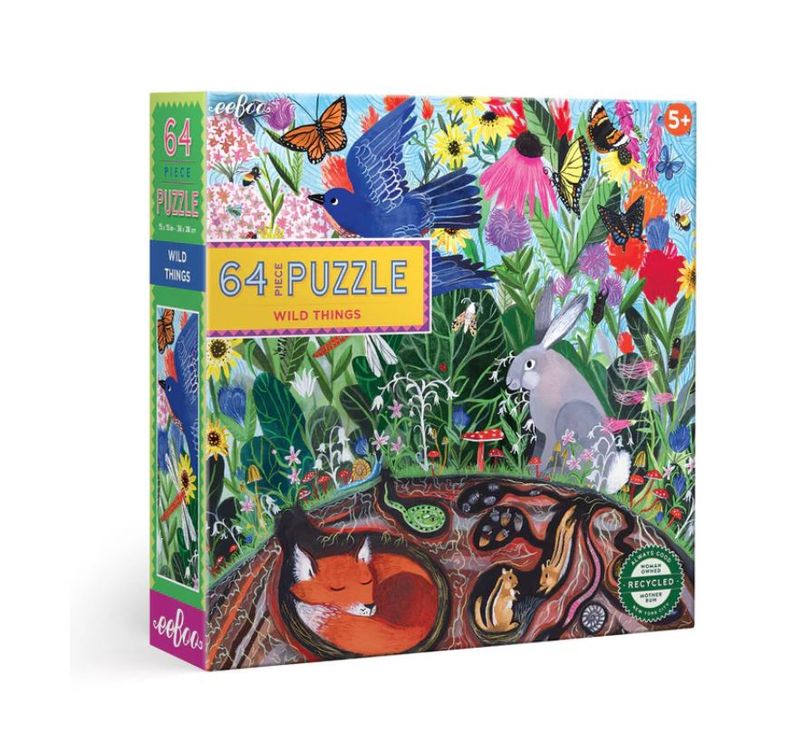 64 Piece Puzzle - Wild Things