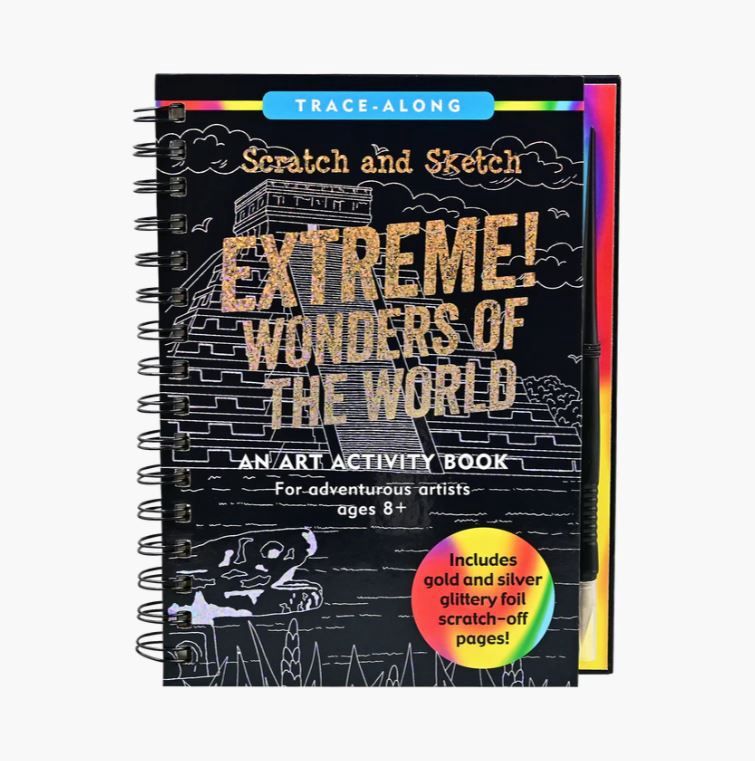 Scratch &amp; Sketch Book-Extreme! Wonders of the World