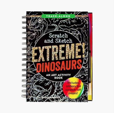 Scratch &amp; Sketch Book-Extreme! Dinosaurs