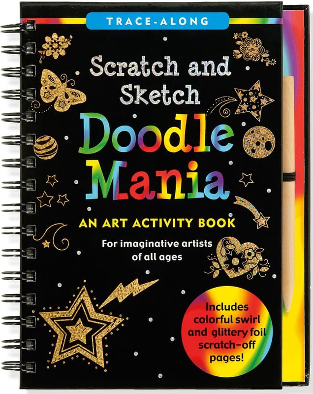 Scratch &amp; Sketch Book-Doodle Mania