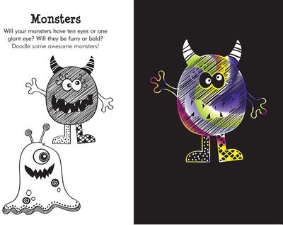 Peter Pauper Press Scratch &amp; Sketch Book-Doodle Mania