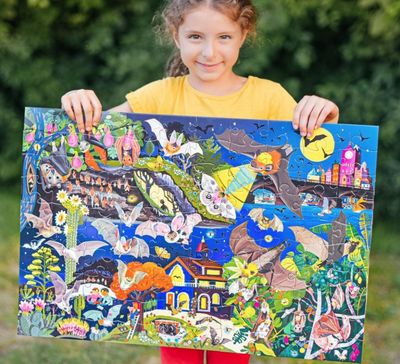 100 Piece Puzzle - Love Of Bats