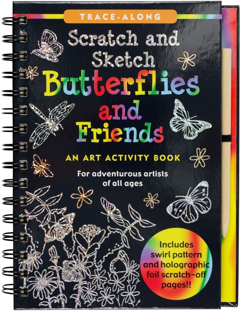 Scratch &amp; Sketch Book-Butterflies