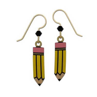 Yellow Pencil Earrings