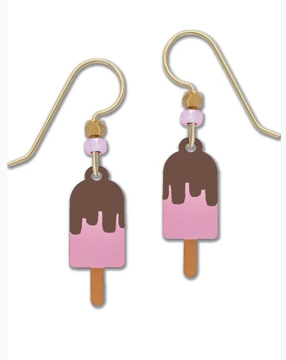 Strawberry &amp;amp; Chocolate Ice Cream Earrings (disc.)