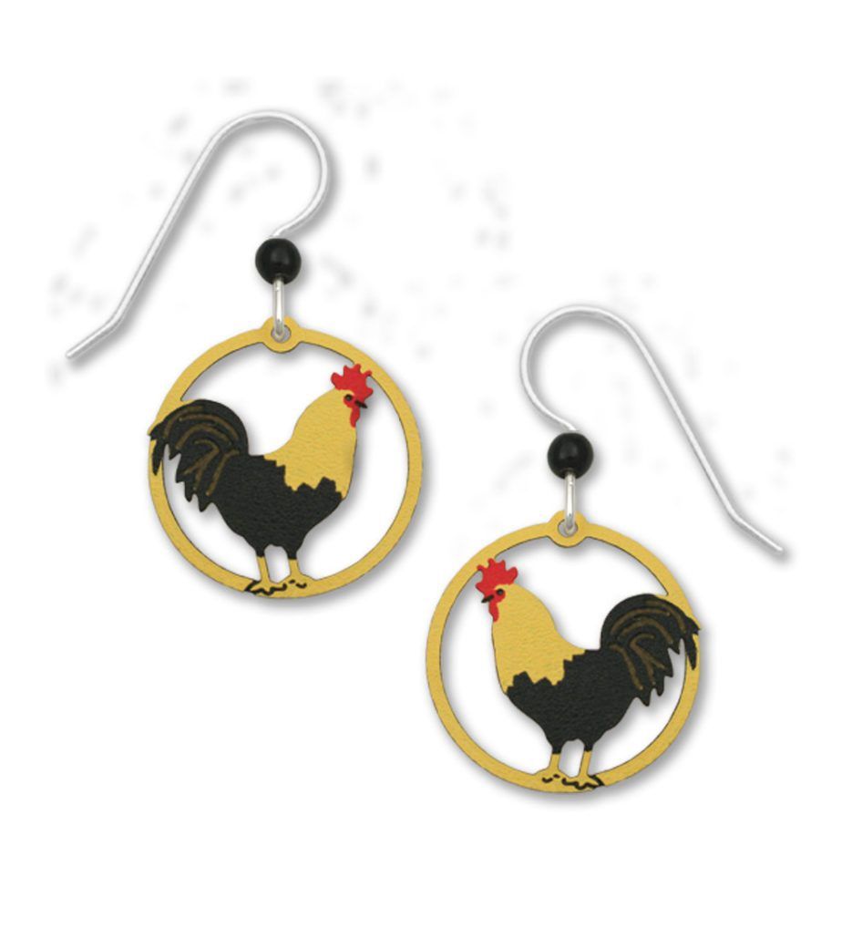 Rooster Earrings
