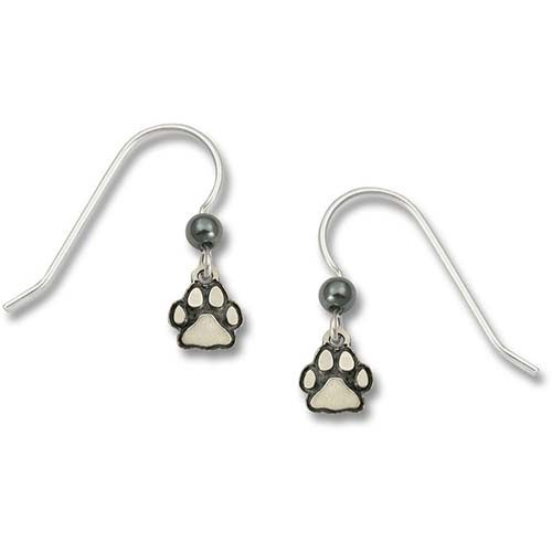Polished Paw Print Earrings