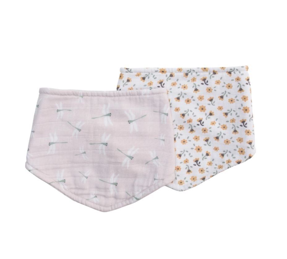 Lulujo Bibs Vintage Floral/Dragonfly