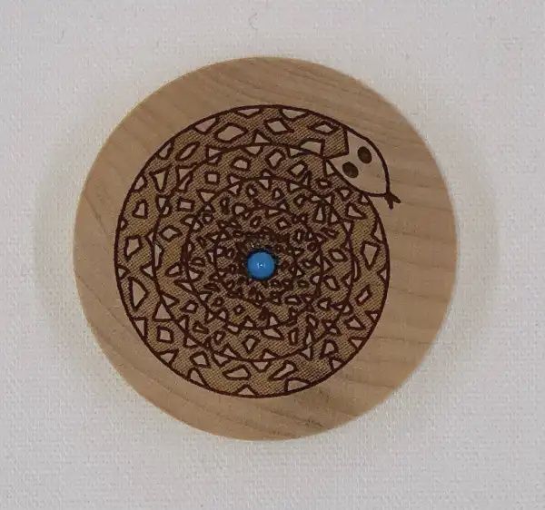 Rattlesnake Wood Dreambox w/Turquoise