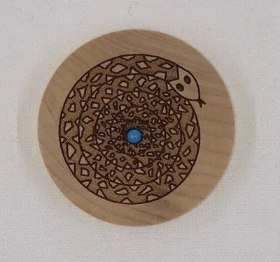 Rattlesnake Wood Dreambox w/Turquoise