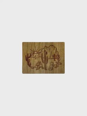Stix Desert Scene Cherry Wood Sticker