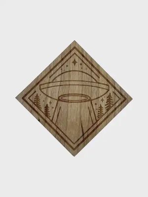 Stix UFO Cherry Wood Sticker