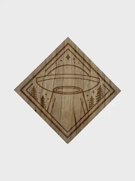 Stix UFO Cherry Wood Sticker