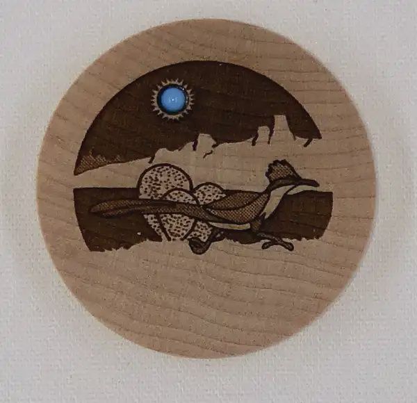 Roadrunner Wood Dreambox w/Turquoise