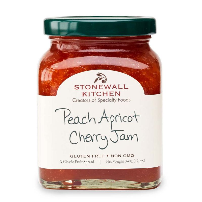 Peach Apricot Cherry Jam 12 Oz