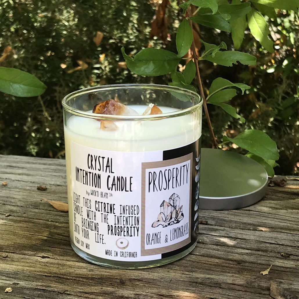 Intention Candle-Prosperity-Orange &amp; Lemongrass