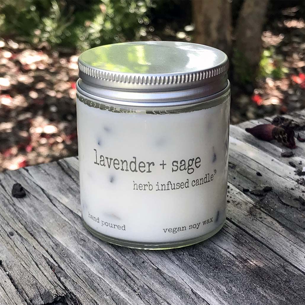 Lavender &amp; Sage Herb Candle