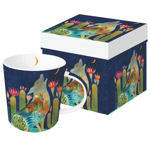 Gift Box China Mug - Coyote Dreams