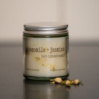 Chamomile &amp; Jasmine Herb Candle