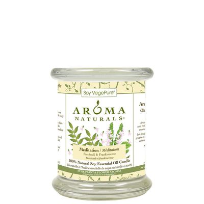 Mediation Glass Pillar Candle-Medium