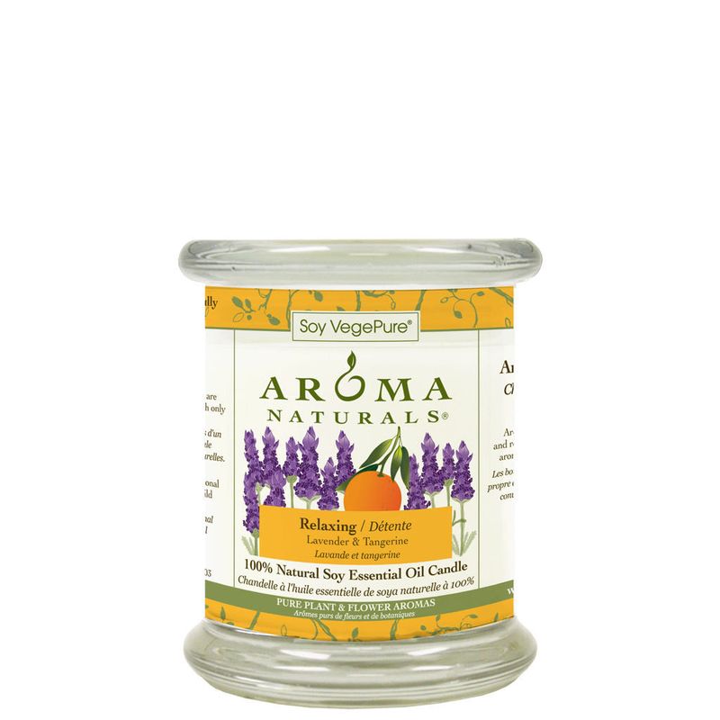 Relaxing Glass Pillar Candle-Medium