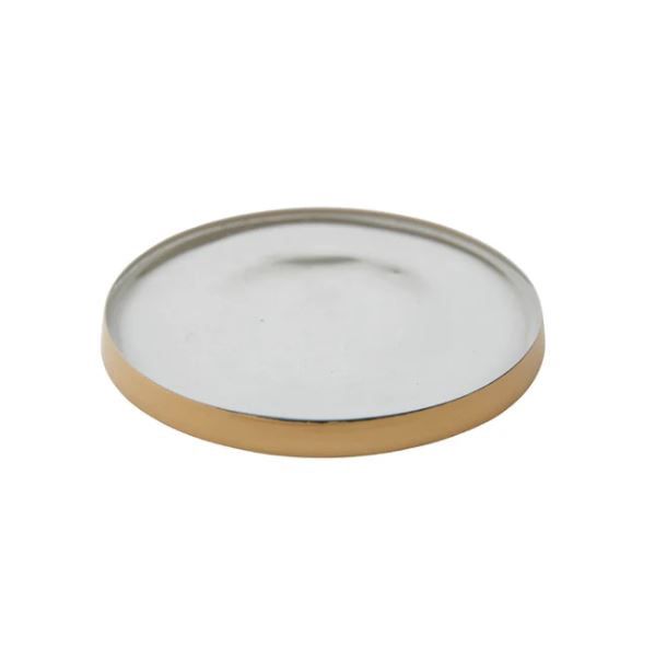 Glass Candle Coaster, 5.5-Inch