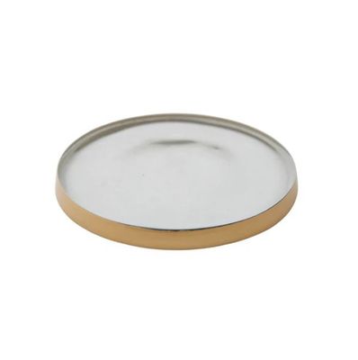 Glass Candle Coaster, 5.5-Inch