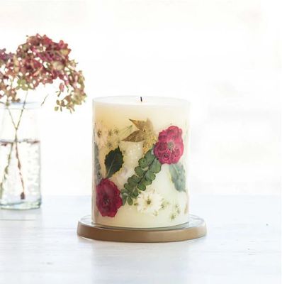Holiday Small Round Botanical Candle