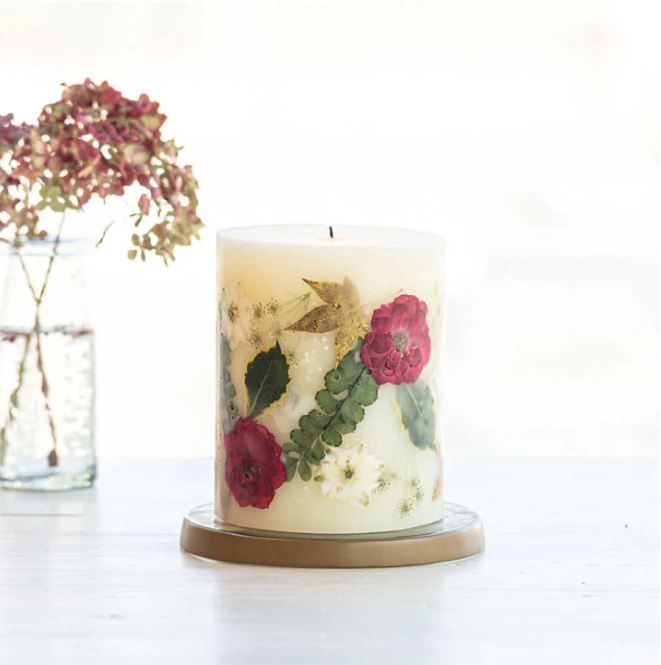 Holiday Small Round Botanical Candle