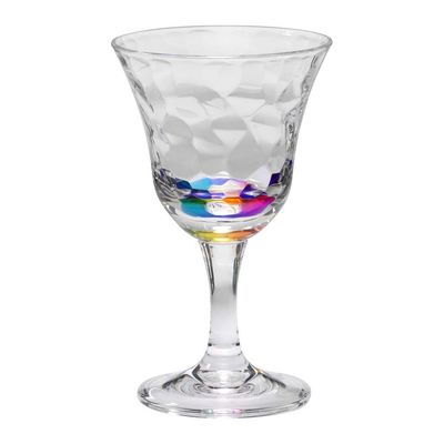 Rainbow Cascade Wine Glass