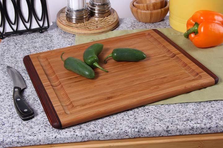 Rainbow Cutting Board W/Groove