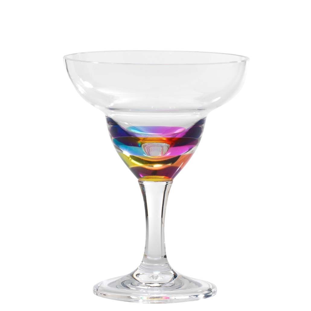 Rainbow Jewel Margarita Glass