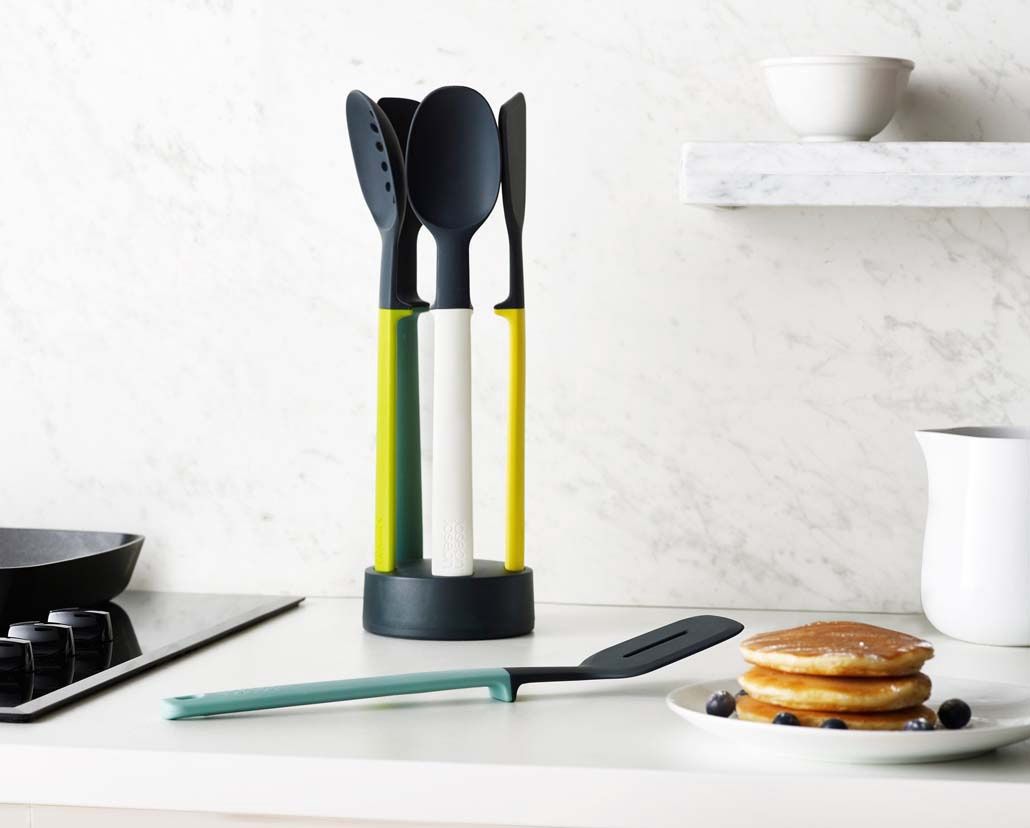 Elevate Silicone 5-pc Utensil Set with Stand