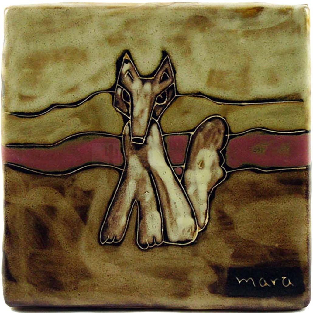 Tile/Trivet, 6x6 Coyote