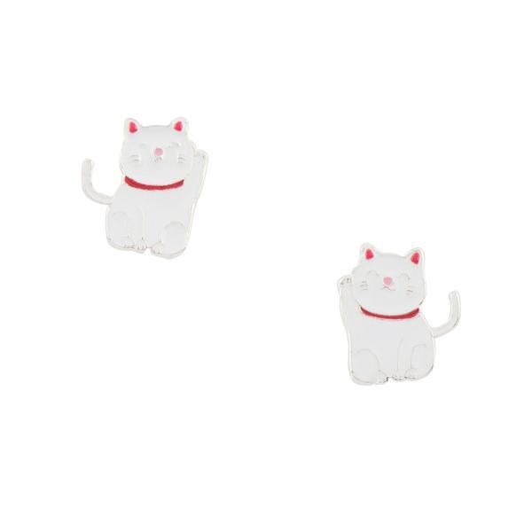 Lucky Cats Post Earrings