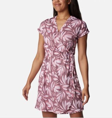Chill River Print Wrap Dress