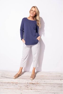 Escape Cotton Slub High Lo Tee, Women's