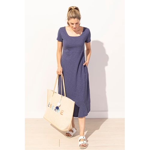Cotton Slub Cafe Dress