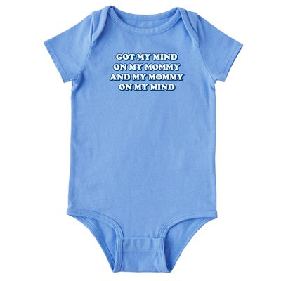 Infant Clean Mommy On My Mind Short Sleeve Onesie