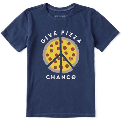 Kids Give Pizza Chance Short Sleeve Shirt