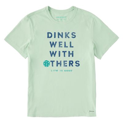 Men&#39;s Dinks Well With Others Pickleball Short Sleeve Tee Shirt