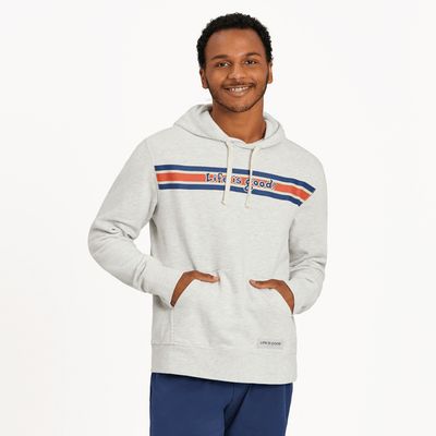 Men&#39;s Vintage Stripe Simply True Hoodie