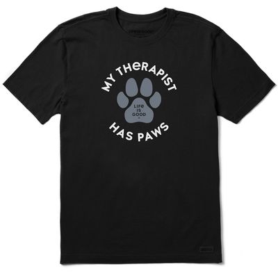 Men&#39;s My Therapist Has Paws SS Tee