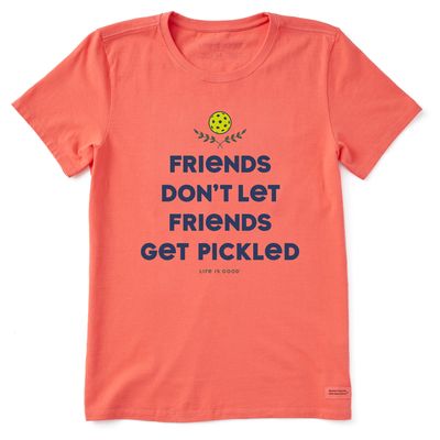 Women&#39;s Clean Wordsmith Pickleball Short Sleeve Tee Shirt