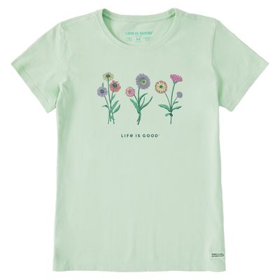 Women&#39;s Botanical Flowers Short Sleeve Shirt