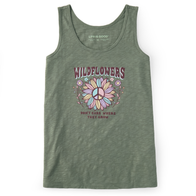 Women&#39;s Groovy Wildflowers Can Where The Tee Shirt