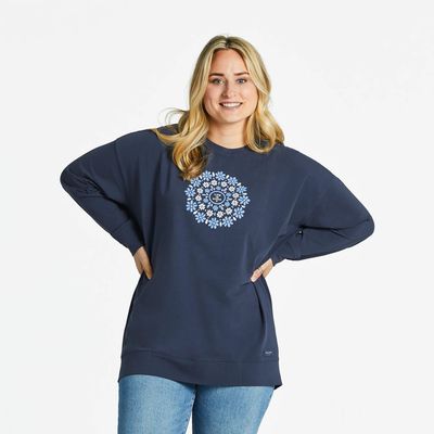 Women&#39;s Daisies Mandala Crusher-Flex L/S Shirt