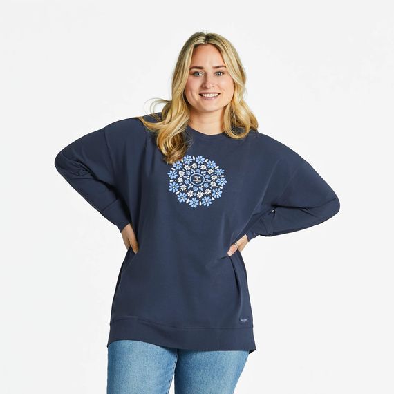 Women&#39;s Daisies Mandala Crusher-Flex L/S Shirt