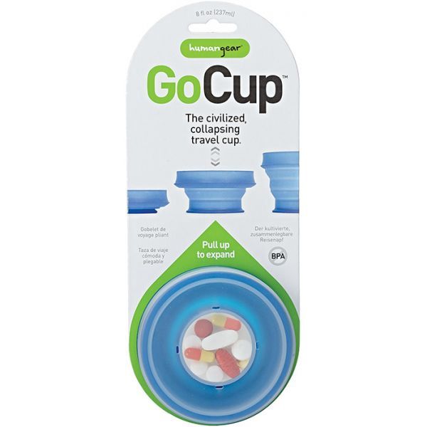 Go Cup Collapsible Cup, 8 Oz Blue